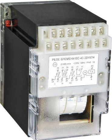 Реле времени ВС-43-3-1 УХЛ4 110В 50Гц 1-60с 3х-цепн. с независ. регул. выдержки для каждой цепи задержка на вкл. ток контактов исполн. 4А 3перекл. выдержк. времени+1перекл. мгнов. действия и Автоматика A8011-76914374