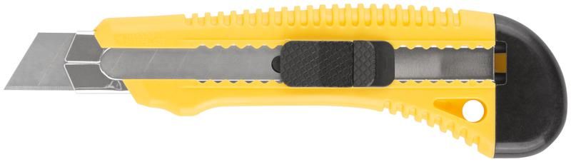 Нож технический 18 мм усиленный пластиковый - 10228 РОС