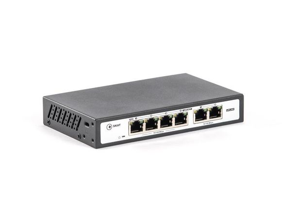 Коммутатор SKAT PoE 120Вт Порты: 4-Ethernet, 2-Uplink - 2030 Бастион