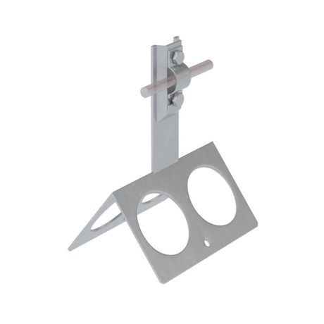 Коньковый держатель болтовой с широким основанием для прутка 5-8мм. Высота 80мм. Горячее цинкование - BKDB-H80-5-10 HD КМ-Профиль BKDB-H80-D5-10 MA0118