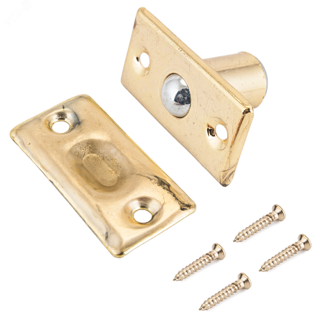 Фиксатор дверной шариковый, СТАНДАРТ 588 GP золото - 12592 ПТК