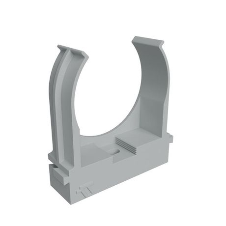 КМ LO67234 Крепеж-клипса для труб d40мм прямой монтаж сер (уп.30шт) КМ-Профиль