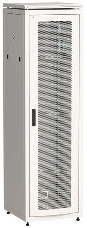 Шкаф сетевой 19дюйм ITK LINEA N 47U 600х800 мм перфорированная передняя дверь серый - LN35-47U68-P IEK