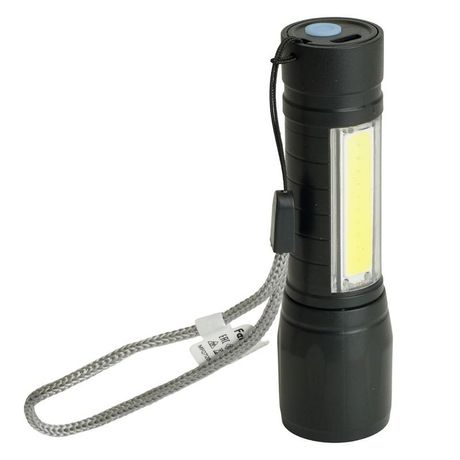 Фонарь светодиодный ручной аккумуляторный USB ZOOM, TH2408 | 51118 FERON