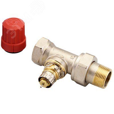 Клапан термостатический RTR-N Ду20 прямой для 2-трубной системы R3/4xRp3/4 ВР клипс RA, никель - 013G7016 Danfoss