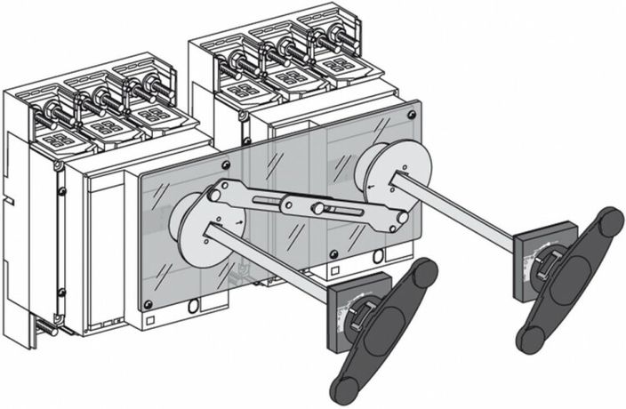 ВЗАИМОБЛОКИРОВКА 2Х ПОВОРОТН.РУКОЯТ.NS16 | 33890 Schneider Electric APC