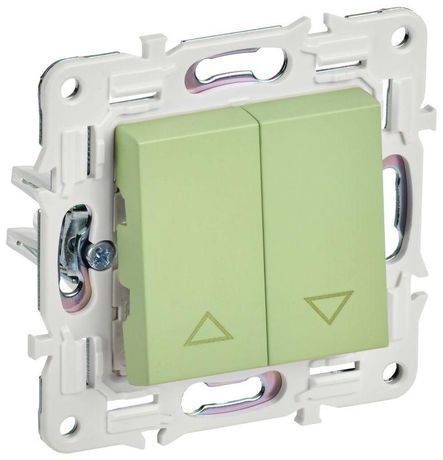 Выключатель жалюзи SKANDY 10А SK-V12G мятный IEK SK-V15-0-10-K06