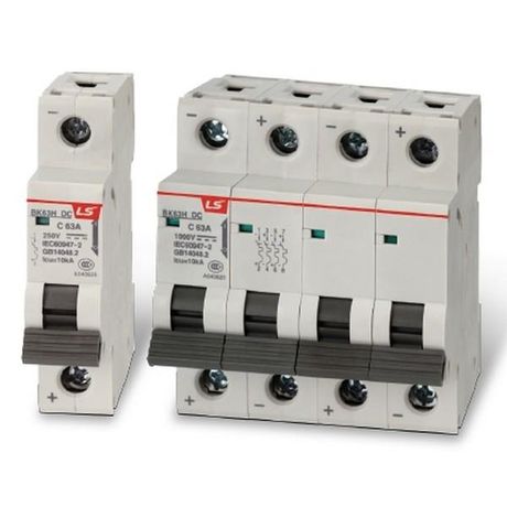 Автоматический выключатель BK63H-DC 2P C2A 10KA 500VDC - 0627060900 LSIS