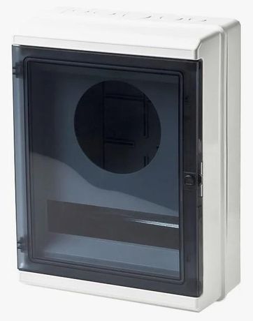 Корпус щитка квартирного распределительного навесного на 12 модулей с дверцей серый IP55 - 69031П TYCO