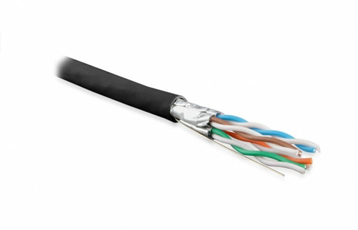 Кабель витая пара U/FTP кат.6A 4 пары 23 AWG ОЖ solid кажд. в экране без общего экрана внешн. PE UFTP4-C6A-S23-OUT-PE-BK-500 черн. (уп.500м) Hyperline 359210