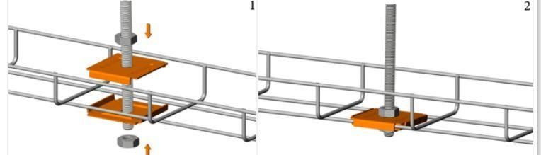 Фиксатор для подвеса проволочного лотка на шпильке | PR08.5214 Промрукав Строитель