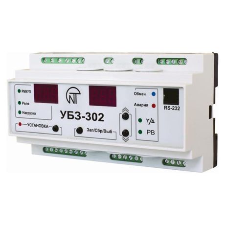 Блок защиты УБЗ-302 совместим с NT Cloud 380В ном.ток двигателя-встроенные Т/Т от 25-30кВт внешние (не входят в компл.) до 315кВт Modbus d диф.трансформатора 120мм компл. НовАтек-Электро 3425603302-120