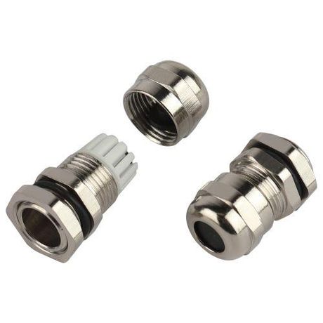 Ввод кабельный сальник NO-224-255 латунный PGM 7 (d отв.12.5 мм / d провод.3-6.5 мм) IP68 (упаковка 5 штук) - Б0065205 ЭРА