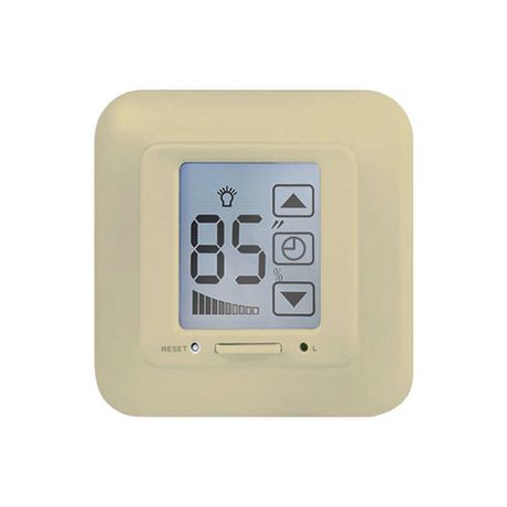 Выключатель с регулятором яркости лампы диммер и таймером выключения Сенсорная панель Блистер Цвет бежевый USW-001-LCD-DM-40/500W-TM-M-BG - 4029 Uniel