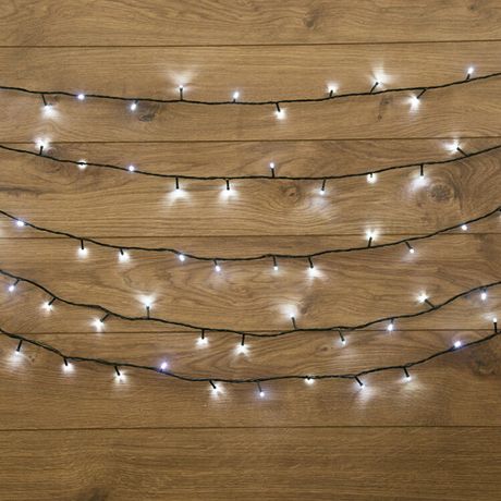 Гирлянда светодиодная "Твинкл Лайт" 4м 25LED бел. 4.8Вт 220-240В IP20 с контроллером 8 режимов провод ПВХ темн. зел. Neon-Night 303-015