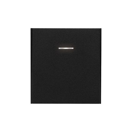 Выключатель 1-кл. СП STRONG MIELE 10А с подсветкой антрацит Kranz KR-78-0713-5