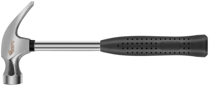 Молоток-гвоздодер 25мм 340г метал. ручка; резинов. рукоятка КУРС 44612