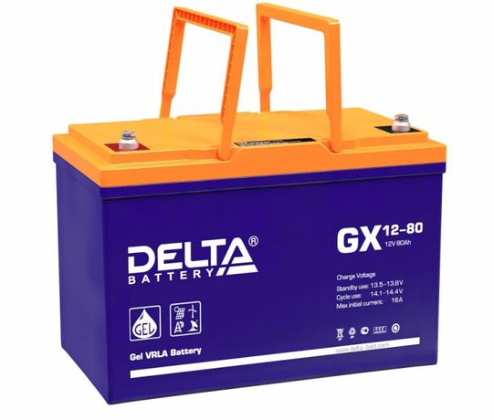 Аккумуляторная батарея Solar серии GX 12-90 12В/90Ач | DELTA 4614010170018