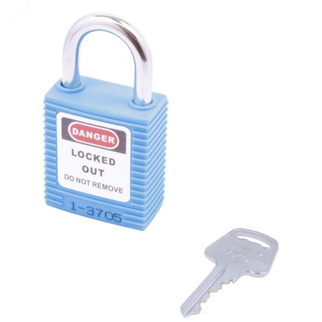 Замок безопасности навесной BD-G53S Blue A - 11004 ПТК