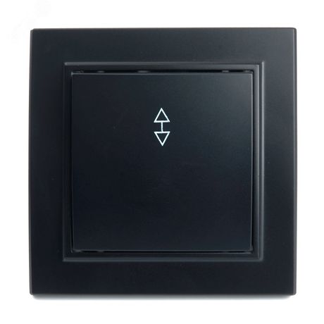 Переключатель одноклавишный, 250В, 10А, серия Эрна, черный, Stekker - PSW10-9005-03 39619 FERON