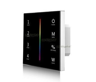 Панель SMART-P22-RGBW-G-IN Black (12-24V, 4x3A, Sens, 2.4G) (Arlight, IP20 Пластик, 5 лет) | 033766 Arlight