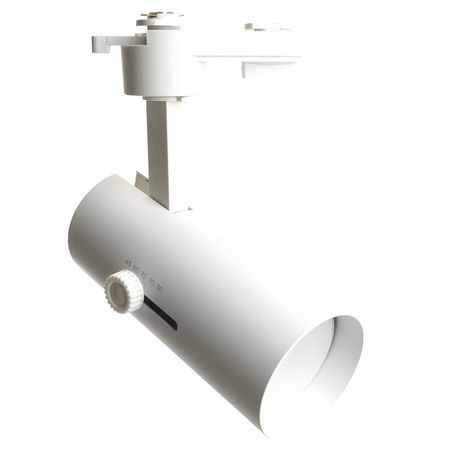 Светильник трековый на шинопровод ДПО GU10 без лампы белый с регулируемым углом освещения 45-110 гр. - AL182 48937 FERON