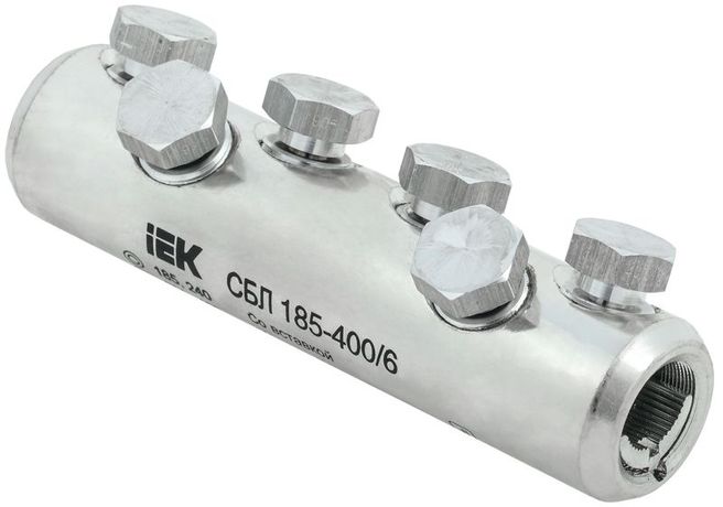 Соединитель болтовой луженый СБЛ 185-400/6 35кВ | UCB11-185-400-06-35-1 IEK IEK (ИЭК) арт. UCB11-185-400-06-35-1