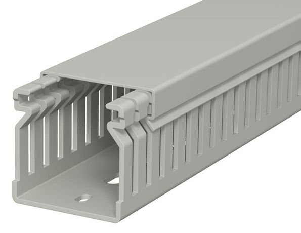 Распределительный кабельный канал LK4 40x40x2000 мм (ПВХ,серый) (LK4 40040) | 6178012 OBO Bettermann