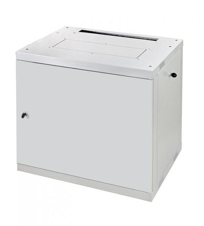 Шкаф телекоммуникационный настенный Eurolan 60W-09-66-30GY F30, 19, 9U дверь металл, разборный, цвет светло-серый