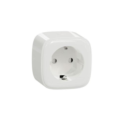 Розетка со штекером schuko (Smart Plug) WISER 16А ZigBee 3.0 бел. SchE CCT711119 APC