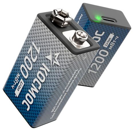 Аккумулятор крона Li-ion 9V 1000мАч 1 шт на блистере - KOCLi9V1200mAh1BL Космос