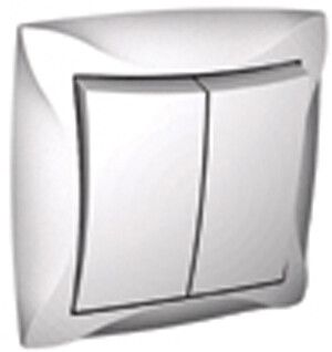 Выключатель 2-кл. СП Дуэт 10А IP20 бел. SchE WDE000152 Schneider Electric