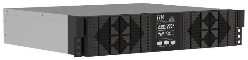 Источник бесперебойного питания Online 6000 ВА/ Вт Rackmount, однофазный с LCD дисплеем 192-240VDC без АКБ 2U рег. з/у - EOR-0006KVA-1-L IEK