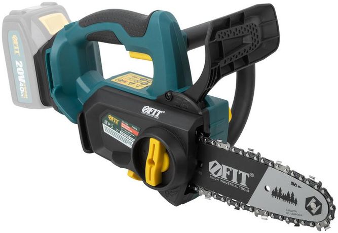 Пила цепная бесщеточная 20В 7м/сек 203 (8дюйм) 175мм 33 100мл резиновые накладки (коробка) FIT 79929 РОС