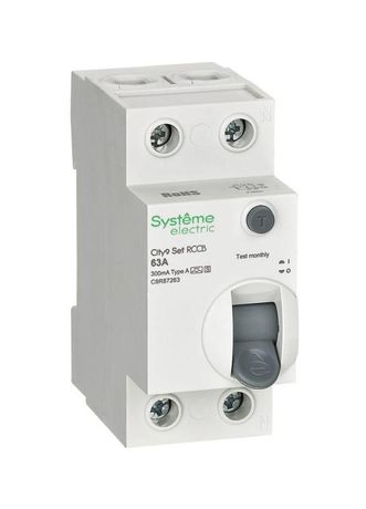 Выключатель дифференциального тока City9 Set 2п 63А 300мА A-S 230В SE C9R87263 APC