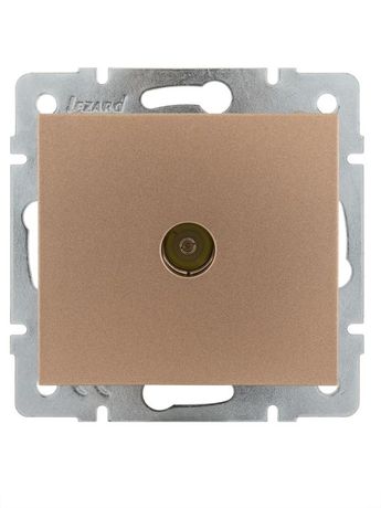 Механизм розетки ТВ Рейн оконеч. бронза мат. Lezard 703-3188-130
