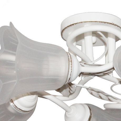 Светильник "Бонни" 151 бел.зол. (плафон П0472) НПБ 01-5х60-153 Е27 | 1005404779 Элетех