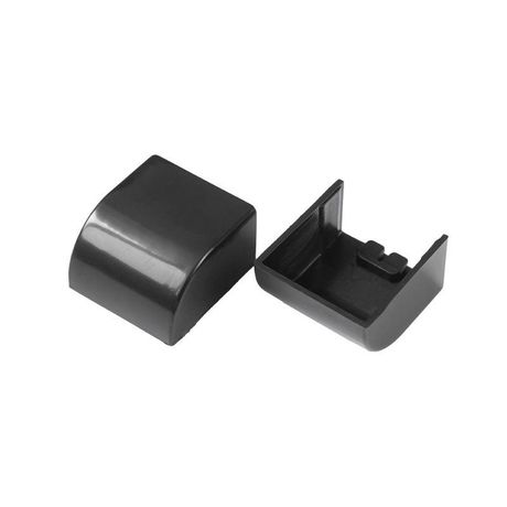 Заглушка 25х25 черная (4 шт/комп) для кабельного канала | PR08.12920 Промрукав Строитель