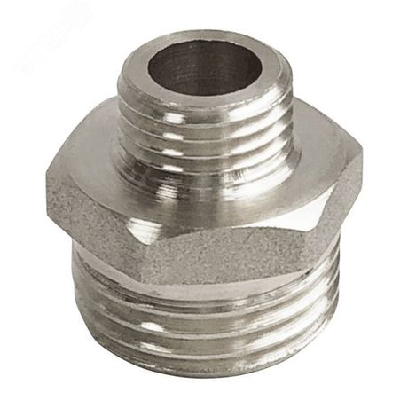 Ниппель никелированный переходной НР 1/2дюйм-НР 3/8дюйм (400/10) VALFEX VF.580.N.012.038 VALFEX арт. VF.580.N.012.038