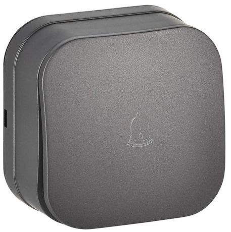 Выключатель 1-кл. ОП GLORY ВСс20-1-0-ХСм 10А самовозврат. сталь матов. IEK EVH14-K46M-10