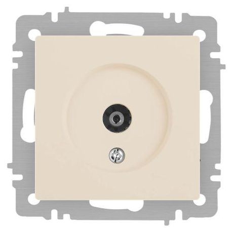 Розетка телевизионная одиночная TV СП Accent 6-301-02 IP20 сл. кость Intro Б0063605 ЭРА