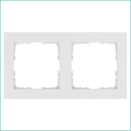 Рамка G-Classic 2-постовая, цвет белый глянцевый - G1002W Jasmart