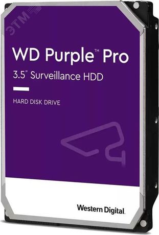 Жесткий диск 10Tb Purple Pro 3.5'', SATAIII, 7200 об/мин, 256 МБ - 1000681857 Western Digital WD101PURP WD101PURP.EU 90154