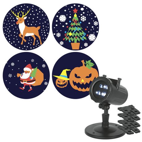 Проектор LED Праздник, ENIOP-10 4 карты с динамичными проекциями в комплекте, IP44, 220В | Б0056011 ЭРА