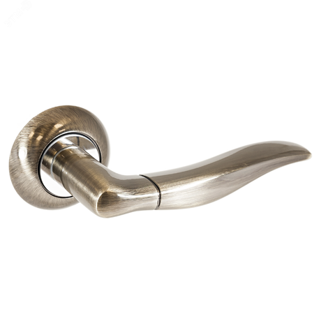 Ручка на круглой накладке (комплект), АЛЛЮР АРТ ВАГНЕР AB (1200) старая бронза - 10902 ПТК