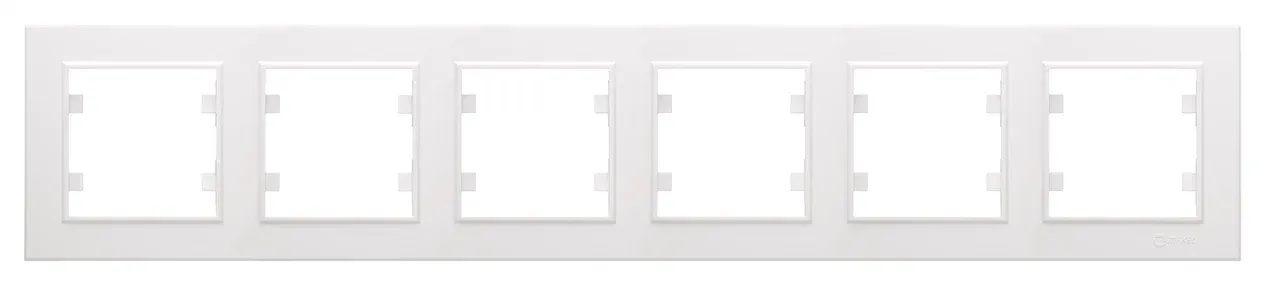 Рамка 6-м Karea горизонт. бел. Makel 56001706