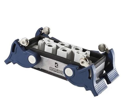 Розетка низкая 4-фиксатора для панели 6 полюсов 4х80А+2х16А EMAS EBM806PM44