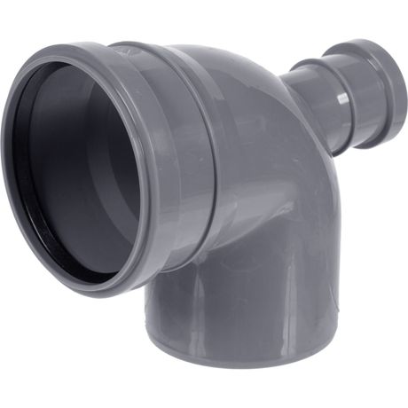 Отвод с выходом фронтальный (полипропилен) 110x50/87,5град. - 10010587F PRO AQUA