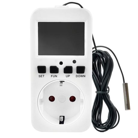 Розетка с таймером (с датчиком контроля температуры) 3600W/16A 230V, TM27 | 48972 FERON