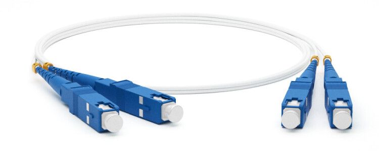 Патч-корд FC-D2-9A1-SC/UR-SC/UR-H-2M-LSZH-WH волоконно-оптический (шнур) SM 9/125 (G657), SC/UPC-SC/UPC, 2.0 мм, duplex, LSZH, 2м | 238614 Hyperline